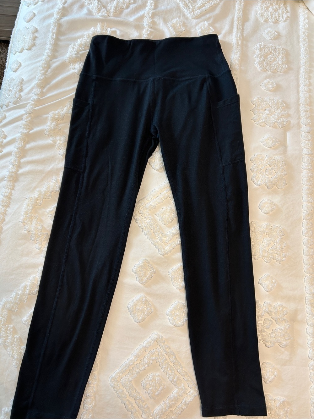 Shapermint Black High-Waist Leggings with Side Pockets